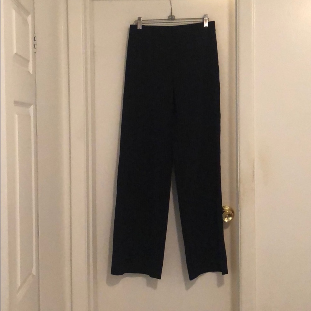The Limited dark navy blue pin stripe slacks. Sz 4
